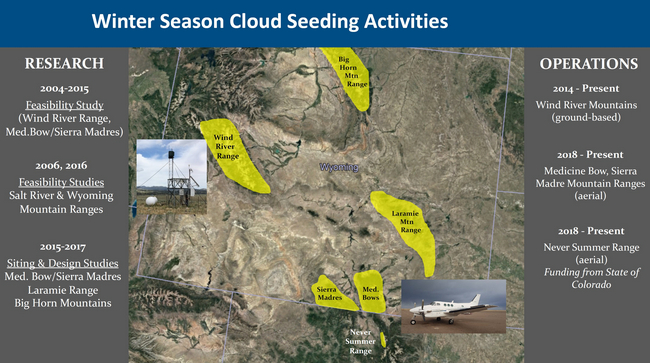 Wyoming Weather Modification Locations